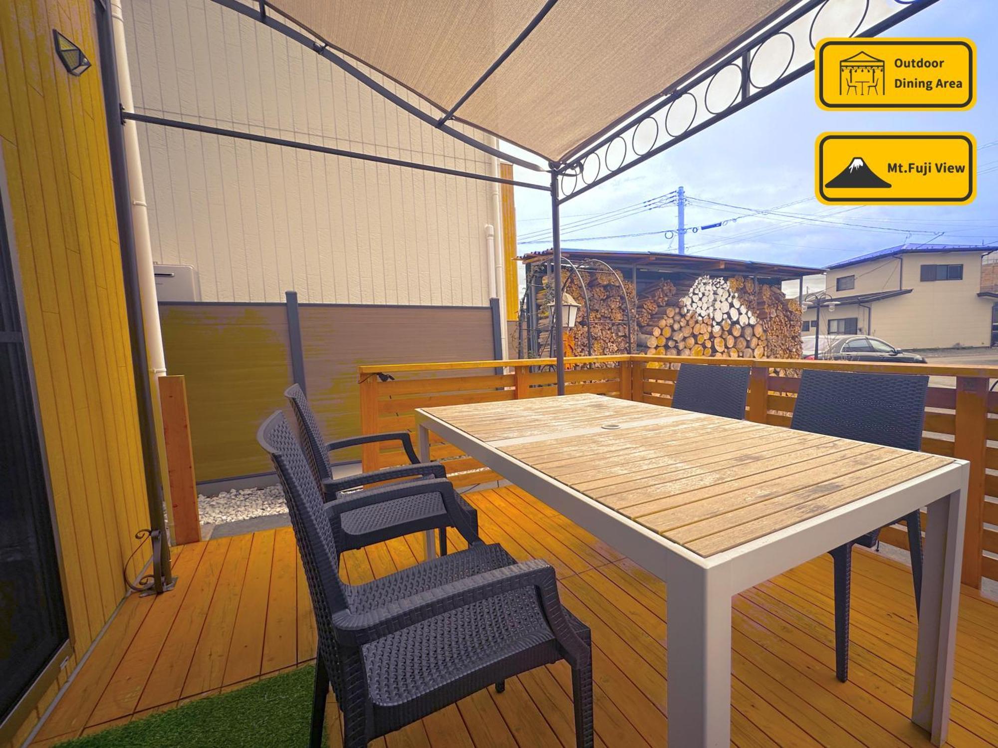ヴィラ山間堂 Terrace Villa Bbq Bonfire Fuji View Annovillas Фудзикавагутико Экстерьер фото