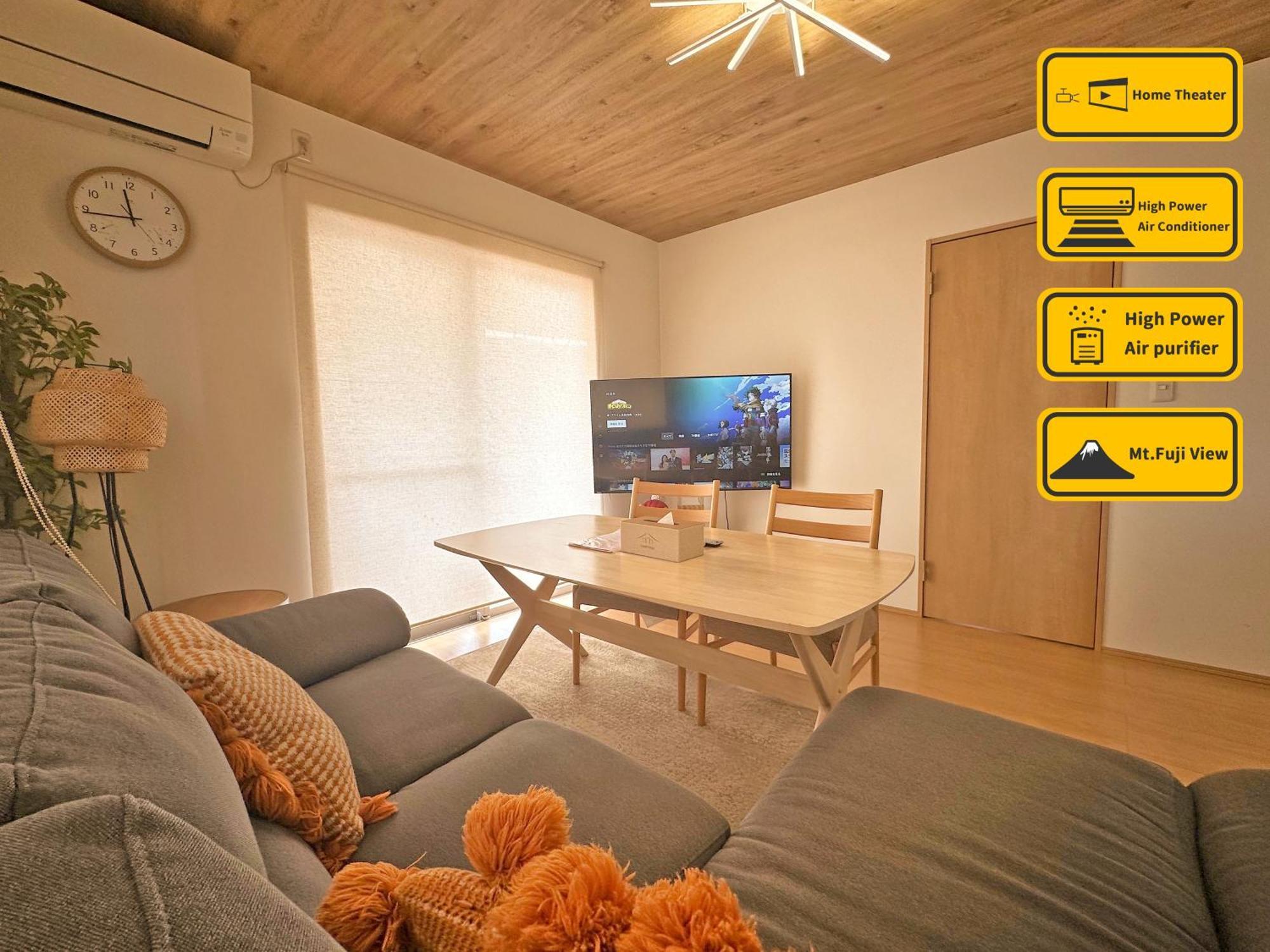 ヴィラ山間堂 Terrace Villa Bbq Bonfire Fuji View Annovillas Фудзикавагутико Экстерьер фото